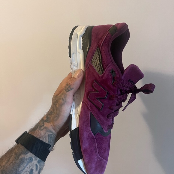 New Balance 998 Made in USA Color Spectrum Imperial Red Wine Size 12 - Picture 5 of 8